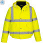Geaca de lucru, de iarna, impermeabila, reflectorizanta, unisex, BOMBER HI-VIS