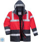 Geaca de lucru, de iarna, impermeabila, reflectorizanta, unisex, TRAFFIC CONTRAST
