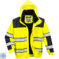 Geaca de lucru, de iarna, impermeabila, reflectorizanta, unisex, BOMBER CLASSIC HI-VIS