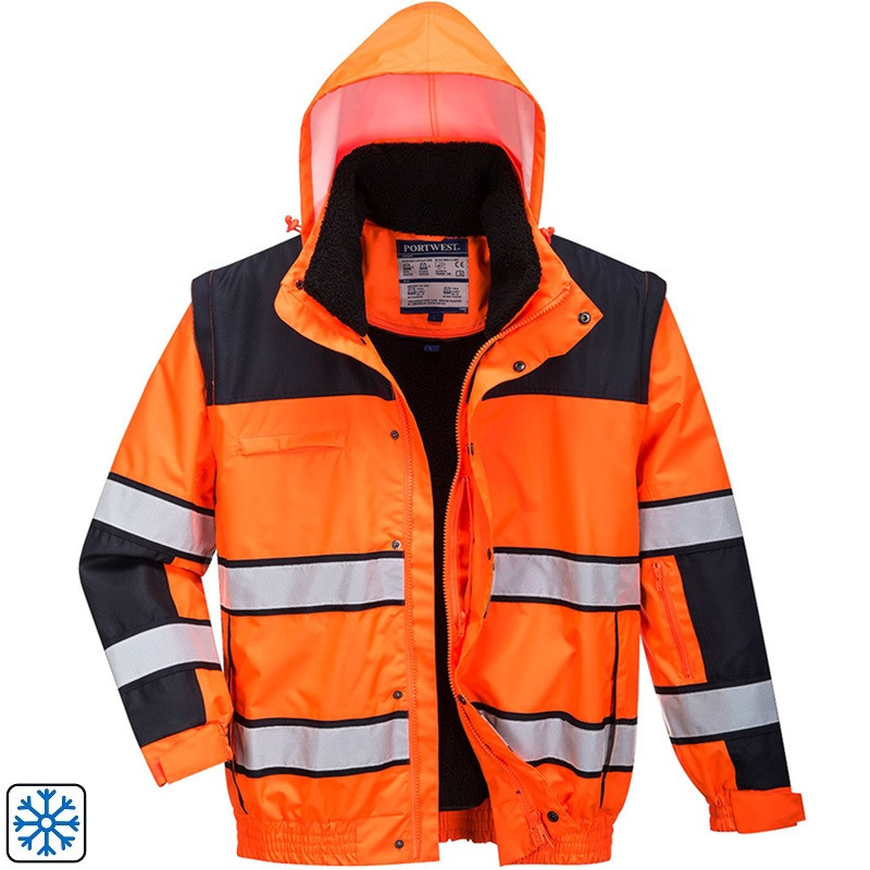 Geaca BOMBER CLASSIC HI-VIS – echipamente de lucru si protectie