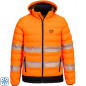 Geaca de lucru, cu sistem de incalzire, de iarna, reflectorizanta, unisex, ULTRASONIC HI-VIS