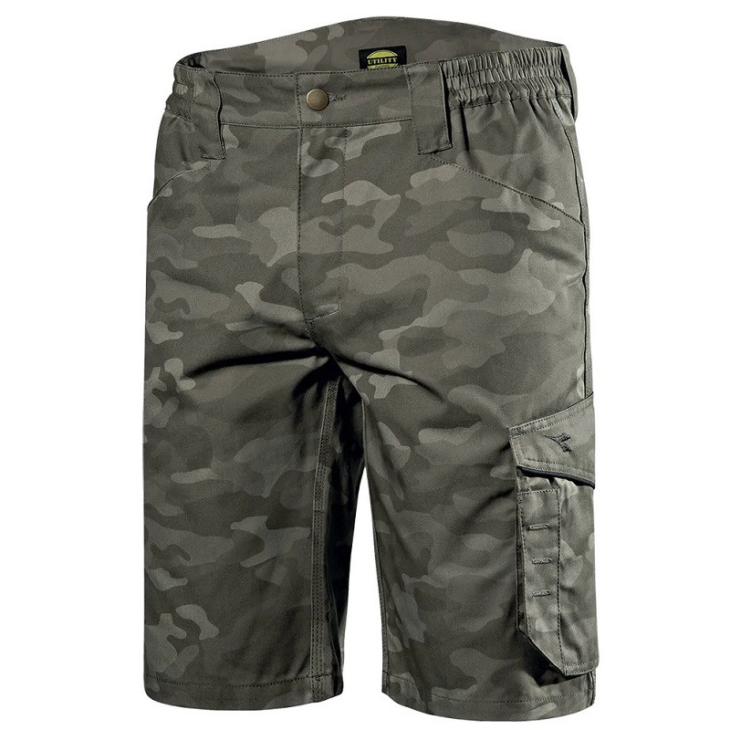 Pantalon de lucru scurt, unisex,DIADORA POLY CAMO
