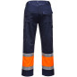Pantalon de lucru in talie, reflectorizant, unisex, CONTRAST HI-VIS