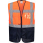 Vesta de lucru si protectie, reflectorizanta, unisex, WARSAW CONTRAST EXECUTIVE HI-VIS Vesta de lucru si protectie, reflectorizanta, unisex, WARSAW CONTRAST EXECUTIVE HI-VIS