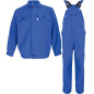 Costum de lucru si protectie cu pantalon cu pieptar, antichimic, unisex, OXY