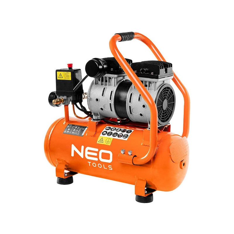 Compresor fara ulei orizontal 24L, NEO TOOLS 12K021-1