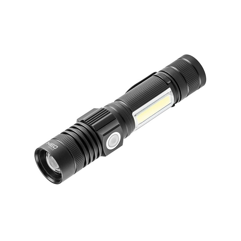 Lanterna LED CREE T6 + LED COB 800 lm USB NEO TOOLS 99-033