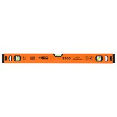 Nivel cu bula de aer din aluminiu S 300, 3 flacoane, NEO TOOLS 71-13V