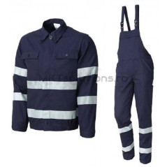 Costum lucru unisex cu pieptar WARNING/RADAR 37B5&37B6 – Renania, alternativa Cadibo – Romsafe