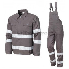 Costum lucru unisex cu pieptar WARNING/RADAR 37B5&37B6 – Renania, alternativa Cadibo – Romsafe