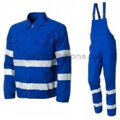 Costum lucru unisex cu pieptar WARNING/RADAR 37B5&37B6 – Renania, alternativa Cadibo – Romsafe