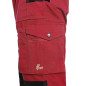 Pantalon de lucru cu pieptar, unisex, STRETCH