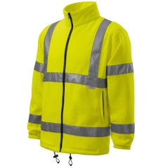 Jacheta fleece reflectorizanta unisex HV FLEECE JACKET – 5V1 – Malfini – alternativa Cadibo – Ardon