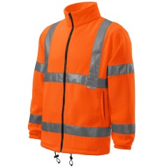 Jacheta fleece reflectorizanta unisex HV FLEECE JACKET – 5V1 – Malfini – alternativa Cadibo – Romsafe